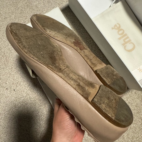 CHLOE ballet flats. Pink Tea - Picture 6 of 11